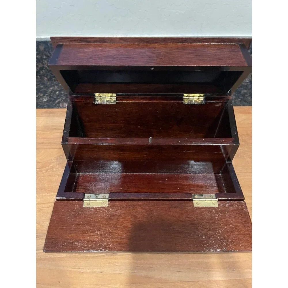 Vintage Bombay Company Wooden Letter Box/Desk